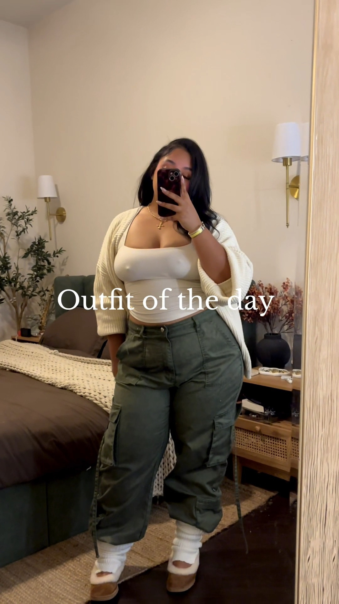 Sweater: Be My Boyfriend (Fashion Nova) 
Top: Amazon 
Pants: Fashion Nova 

#LTKMidsize #LTKootd