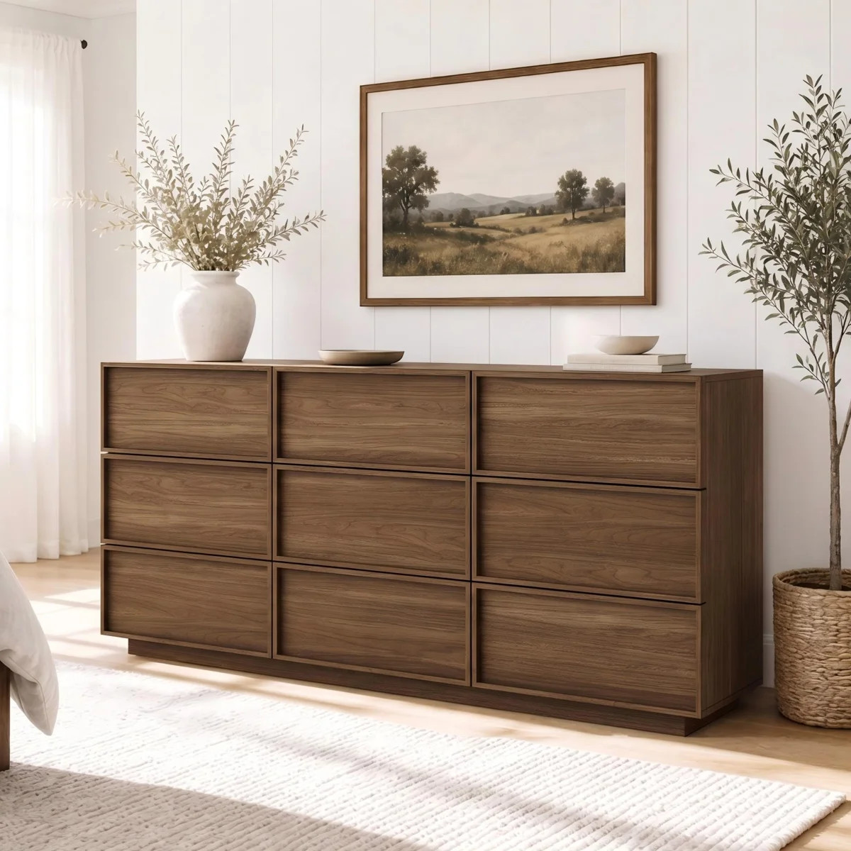 Abbate 59" W Wood 9 Drawer Dresser with Large Storage Space | Wayfair North America