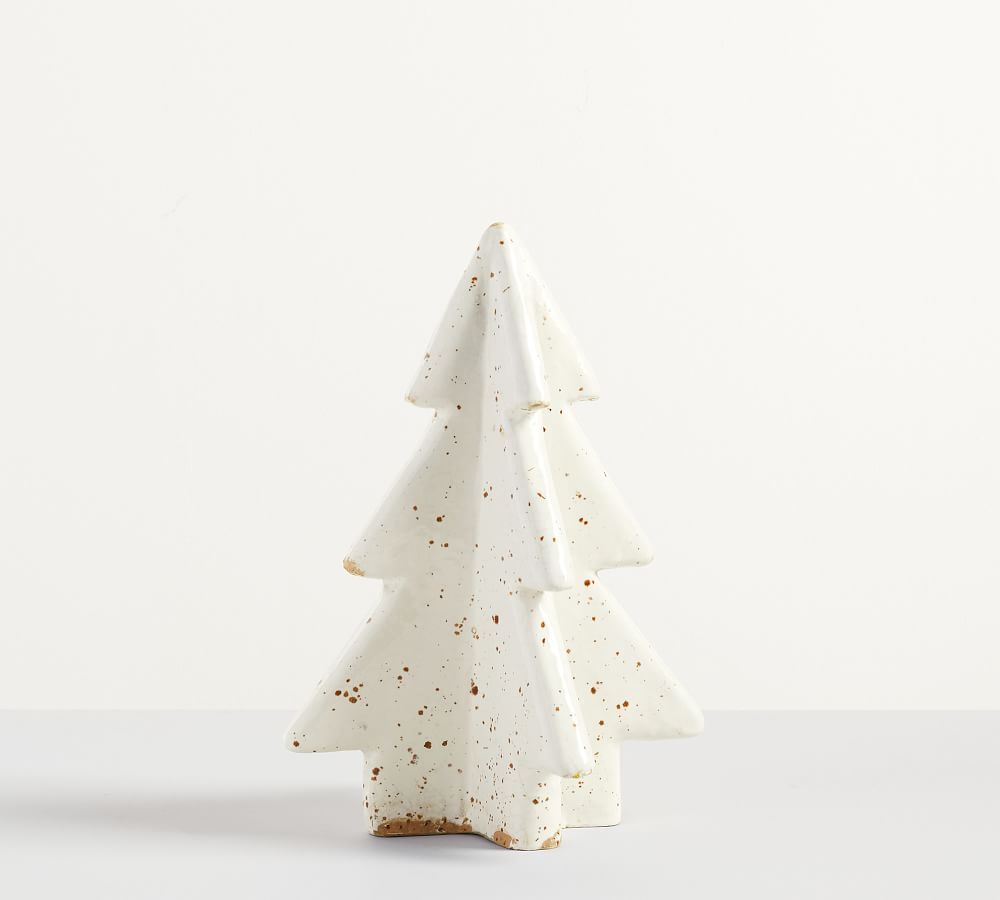 Handcrafted Terracotta Speckled Christmas Trees | Pottery Barn (US)