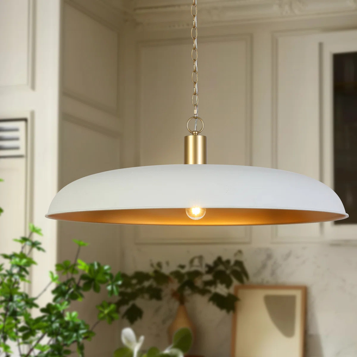 Hylia 1-Light Oversized 33.5" Dimmable Dome Kitchen Island Pendant（1-Set) | Wayfair North America