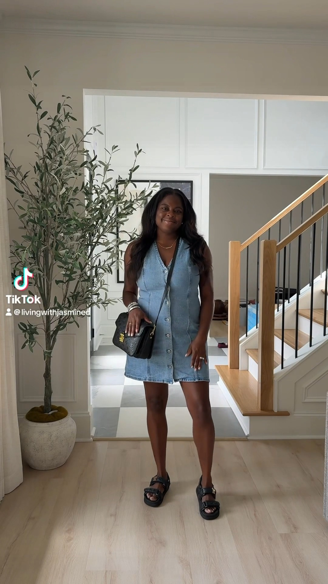 denim dress, ootd. 

#LTKMidsize #LTKSummerEdit