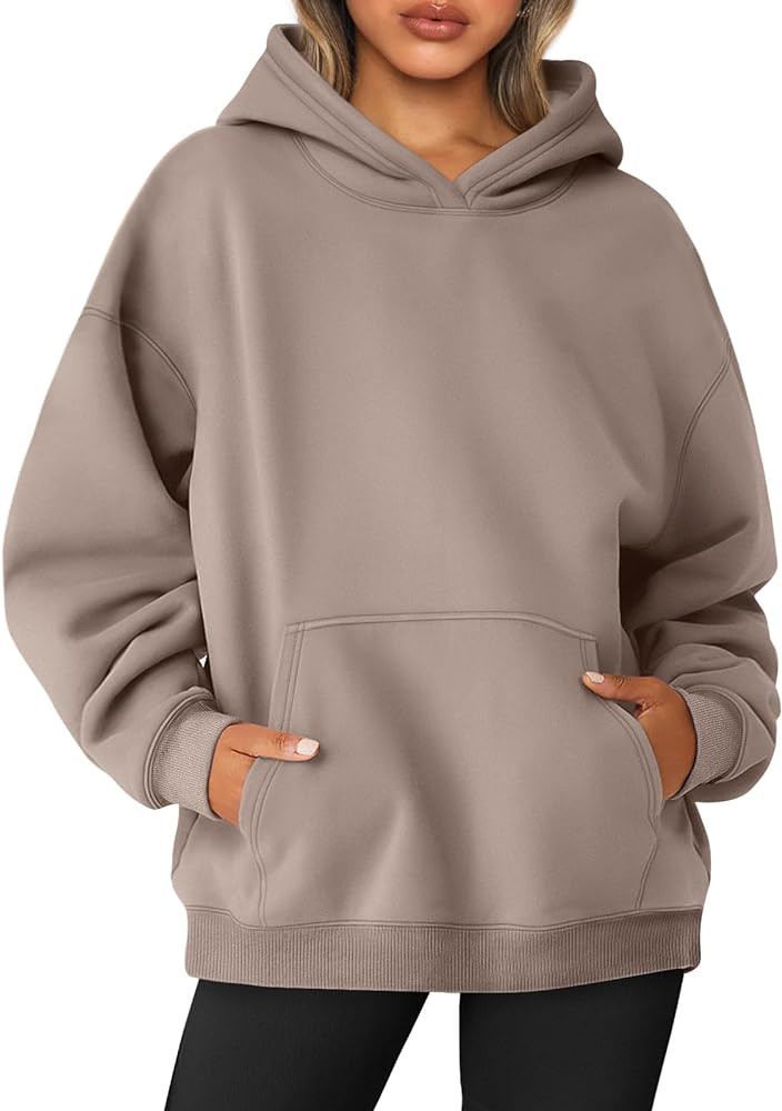 AUTOMET Womens Oversized Sweatshirts Fleece Hoodies Long Sleeve Shirts Pullover Fall Clothes with... | Amazon (US)