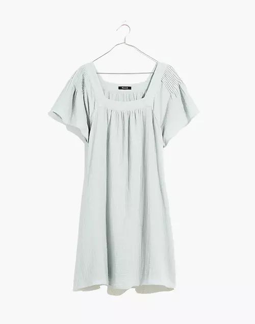 Lightspun Butterfly Square-Neck Mini Dress | Madewell