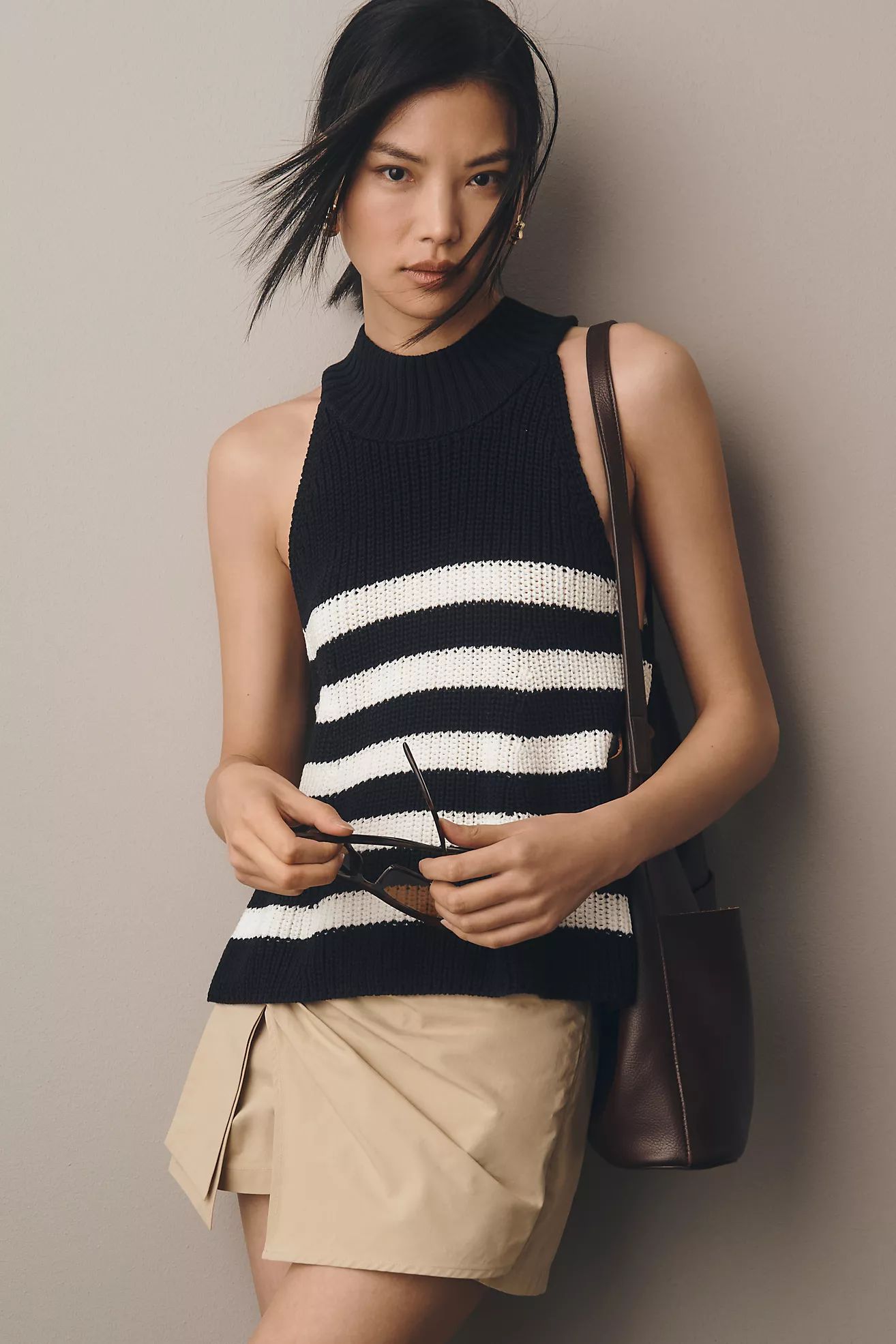 Pilcro Mock-Neck Swing Sweater Tank | Anthropologie (US)