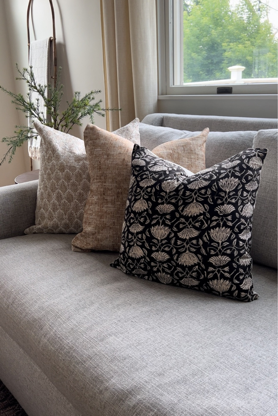 Neutral pillow covers 