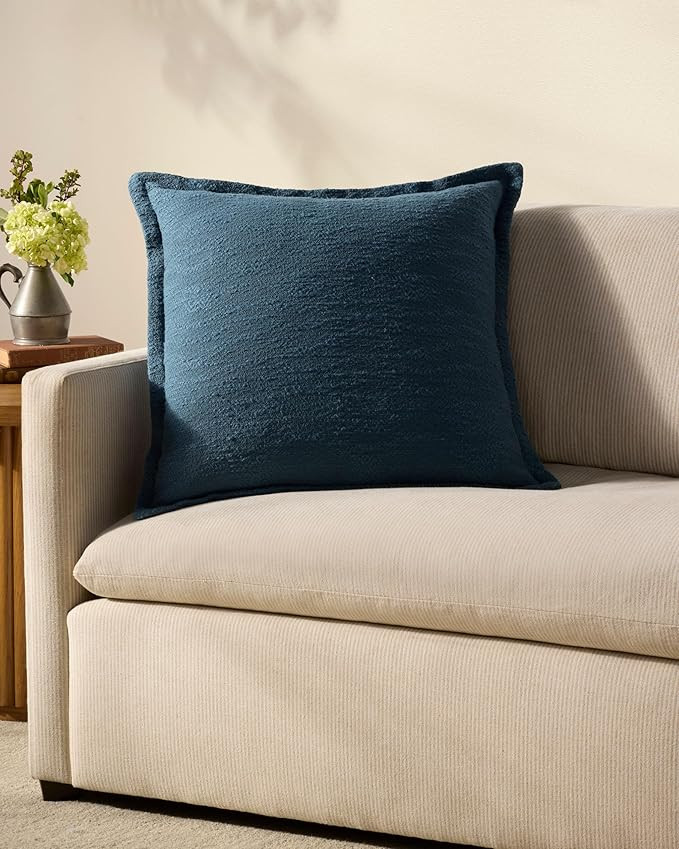 Loloi Chris Loves Julia Morris Collection PCJ0022 Blue 22'' x 22'' Cover w/Down Pillow | Amazon (US)