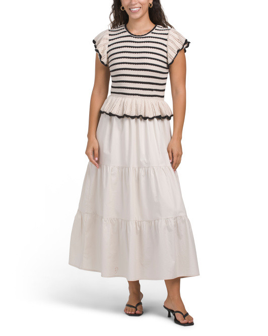 Short Sleeve Twofer Maxi Dress | Marshalls