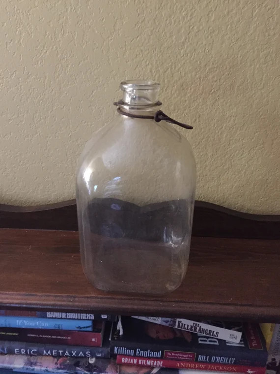 One Gallon Glass Milk Jug | Etsy (US)