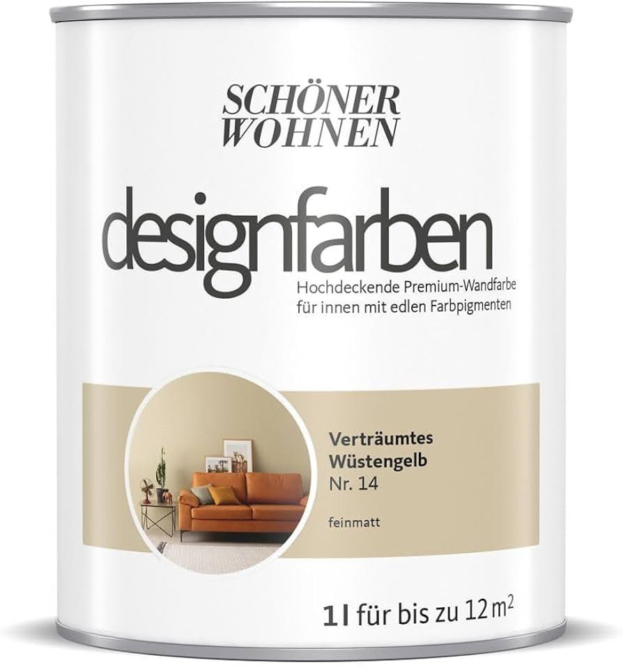 Schöner Wohnen Designfarbe Verträumtes Wüstengelb | Amazon (DE)
