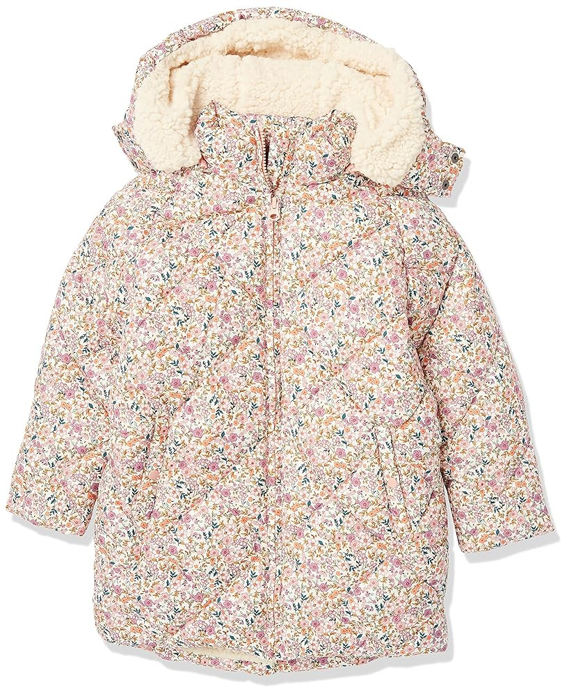 Amazon Essentials Girls and Toddlers' Long Quilted Cocoon Puffer Coat | Amazon (US)