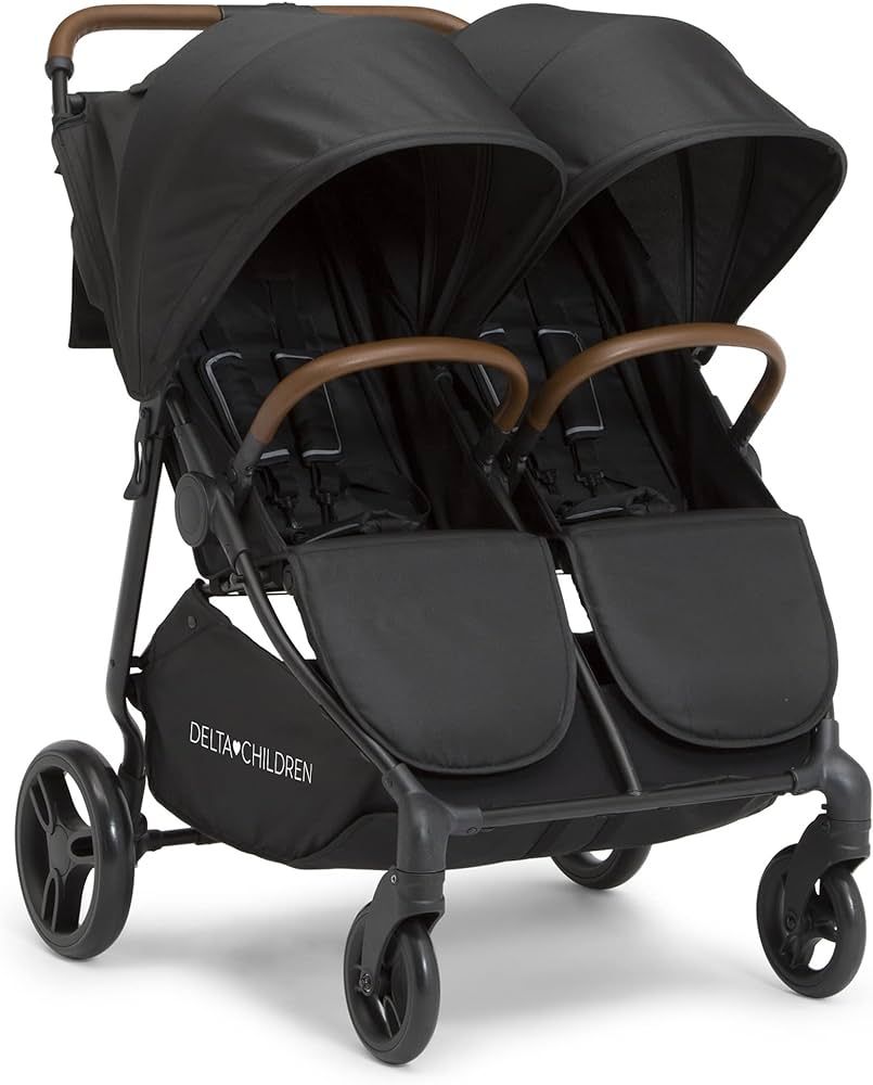 Delta Children Cruzer Double Stroller – Lightweight Side by Side with Reclining Seats, Extendab... | Amazon (US)