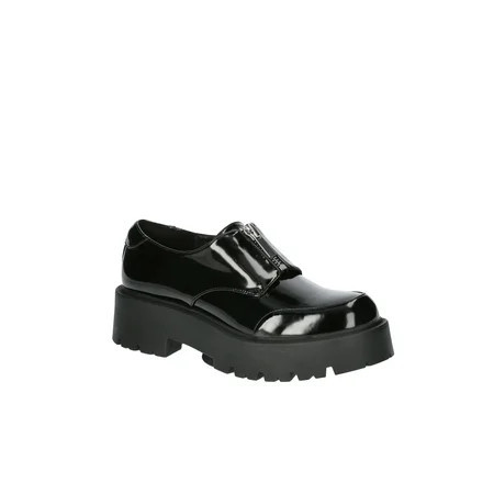 No Boundaries Women's Zip Lug Loafers | Walmart (US)