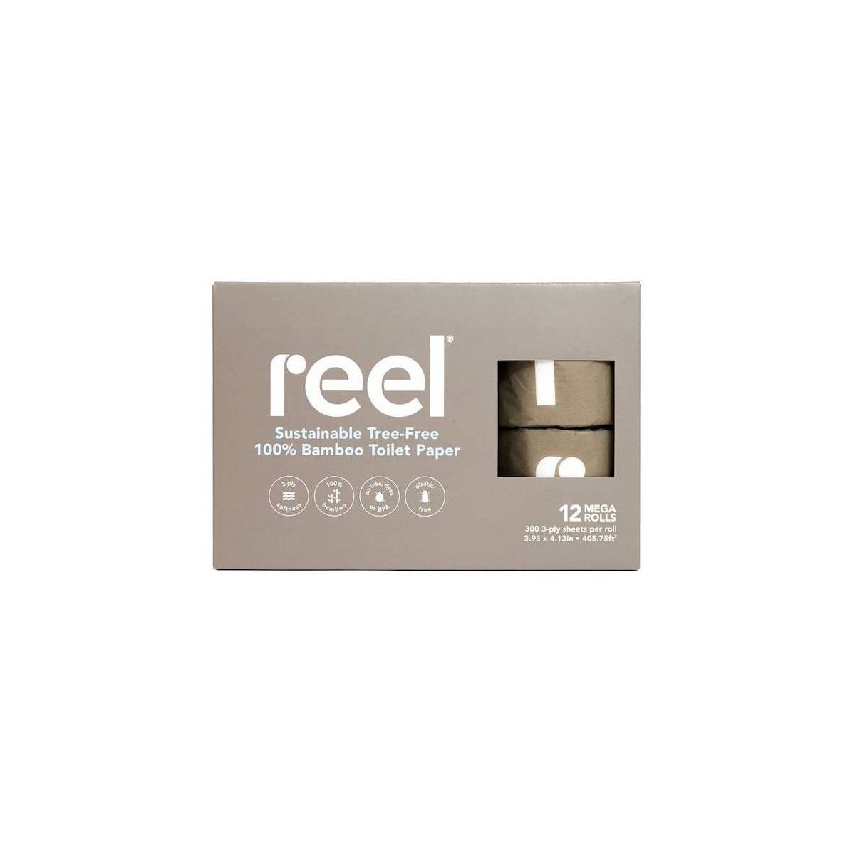 Reel Paper Premium Bamboo Toilet Paper - 12 Mega Rolls | Target