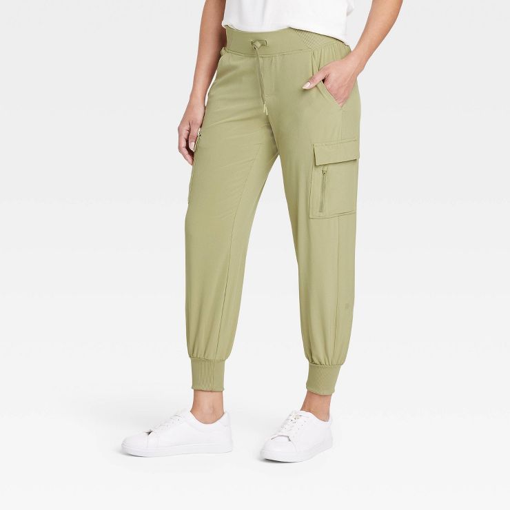 Women's Stretch Woven Tapered Cargo Pants - All in Motion™ | Target