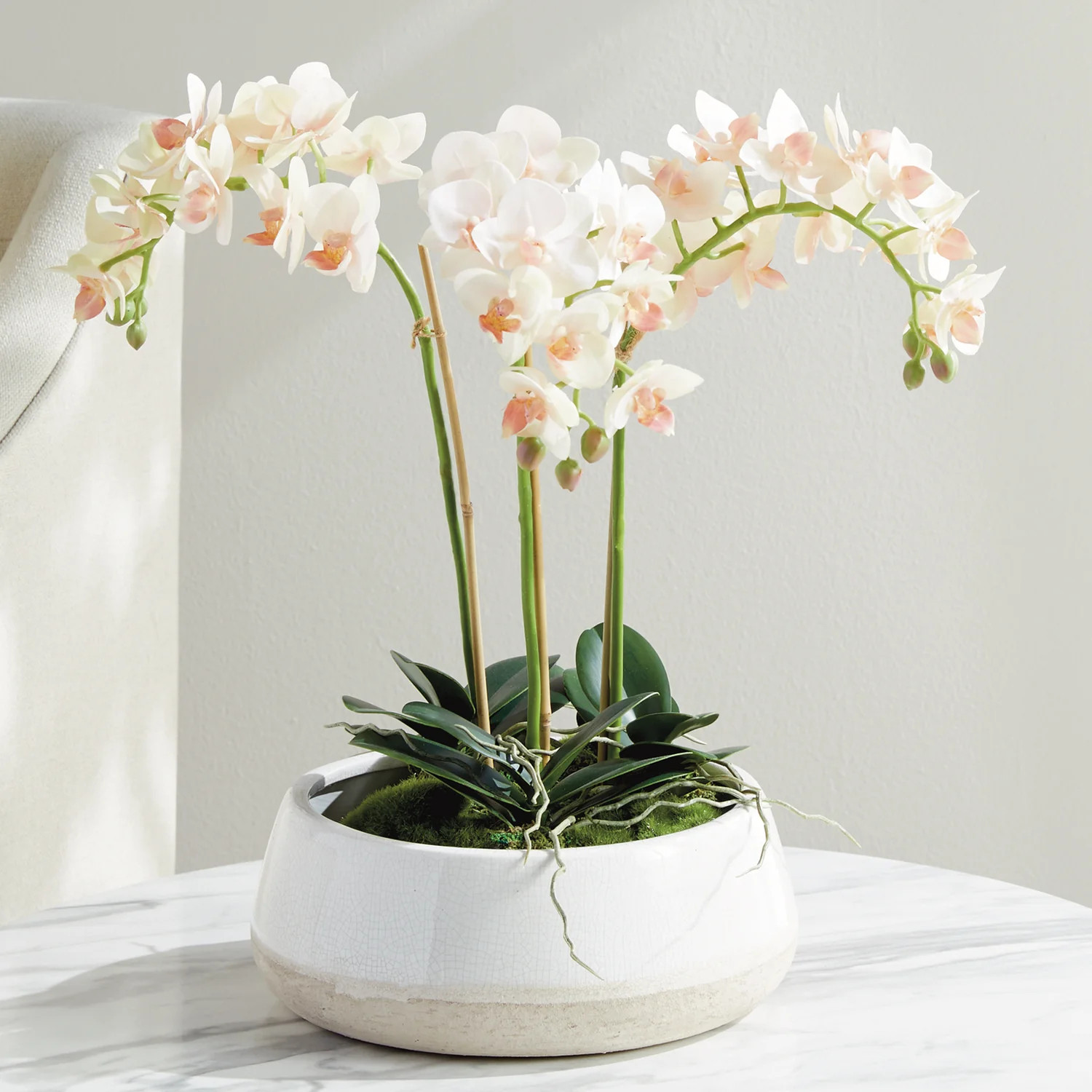 Phalaenopsis 16in Mini Garden Drop-In Faux Plant | Paynes Gray Inc