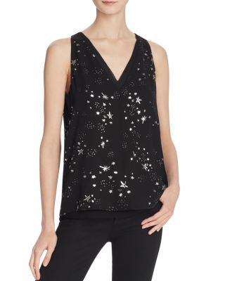 Cooper & Ella Harper Star Print Layered V-Neck Top | Bloomingdale's (US)