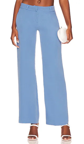 Axel Low Rise Pant in Blue | Revolve Clothing (Global)