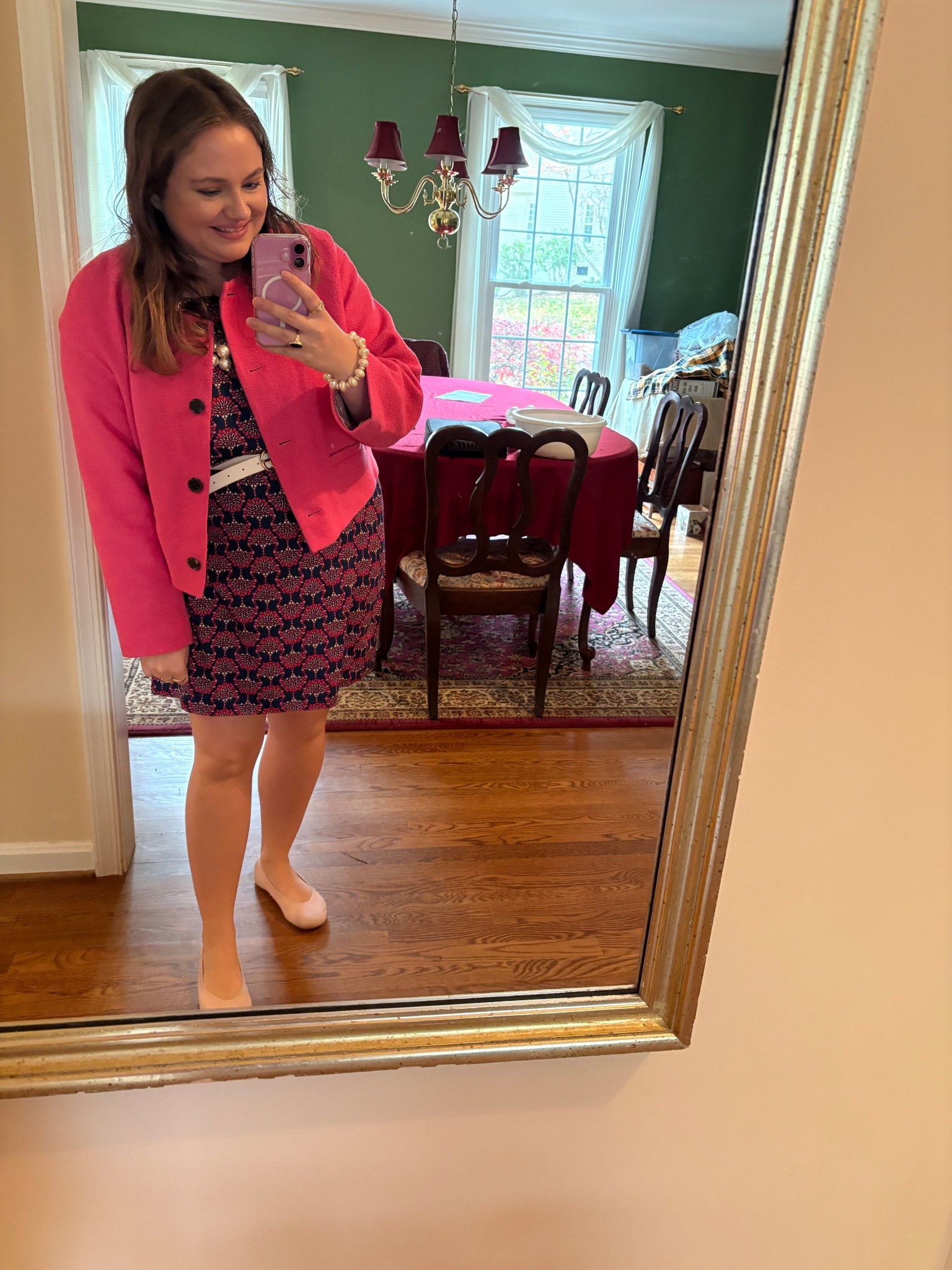 November 7, 2025 OOTD!

Pink Jacket • Pink Blazer • Printed Dress • Work Outfit • Pink • Work OOTD

#LTKMidsize #LTKStyleTip #LTKPetite