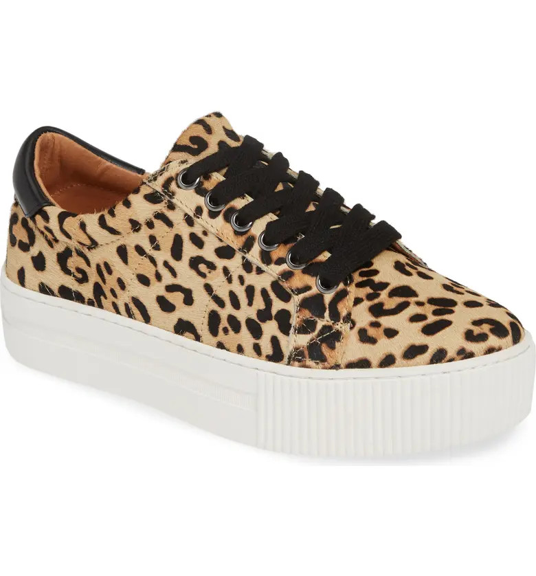Bethany Platform Genuine Calf Hair Sneaker | Nordstrom