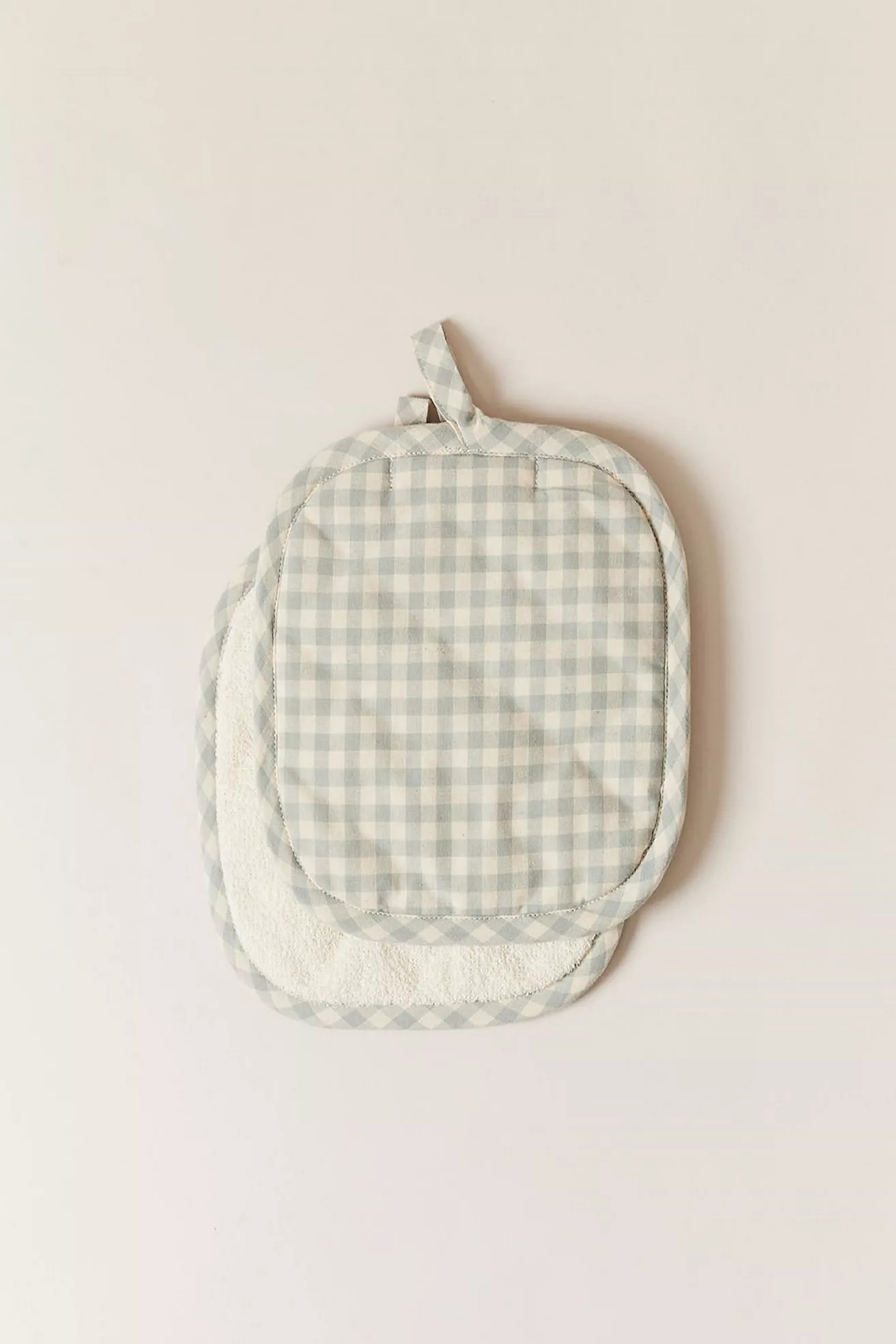 Farmhouse Pottery Petite Gingham Potholders | Anthropologie (US)