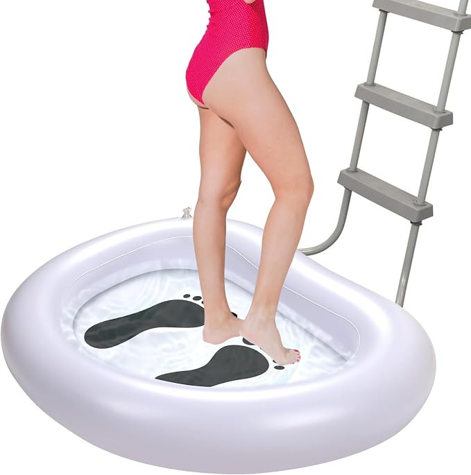 Inflatable Pool Foot Bath Basin, Foot Bath Wash for Swimming Pools | Folding Pool Foot Bath, For ... | Amazon (US)