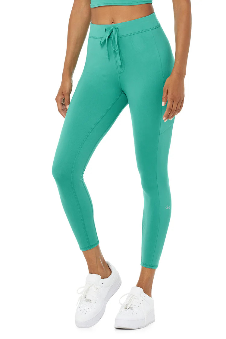 7/8 High-Waist Checkpoint Legging - Blue Skies | Alo Yoga (US)