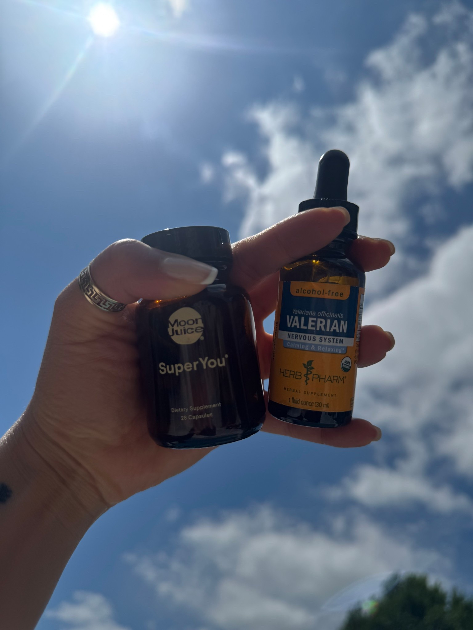 Stress support—home + away 🧘‍♀️☀️ These two always travel with me. One’s a daily staple in pill form, the other I take as needed in  2 oz. of water (great for moments when I feel tension creeping in 🙃).

Clean, effective, and easy to pack—linked both for you on LTK 💚


#LTKSummerEdit #LTKU #LTKTravel