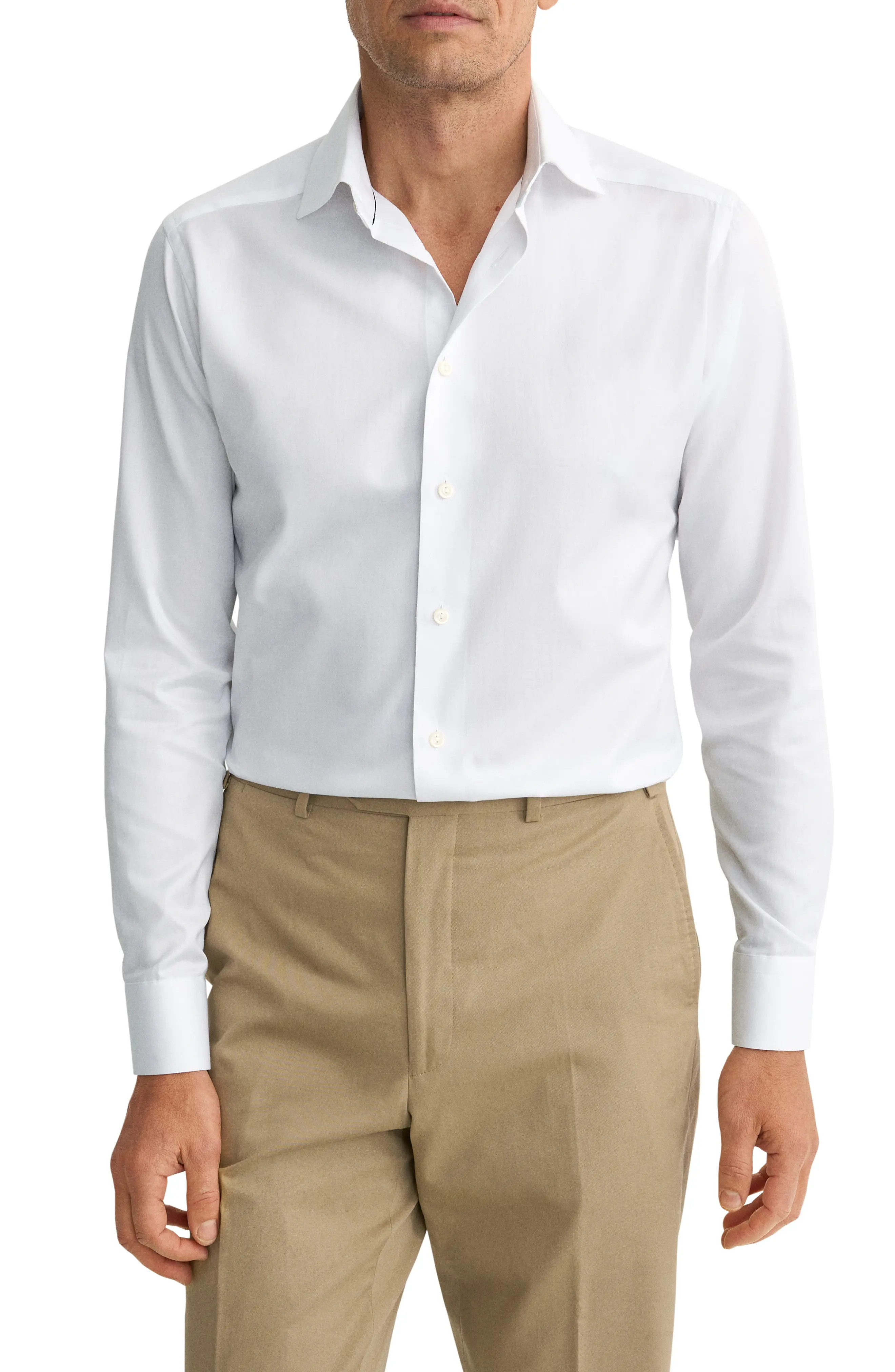 Contemporary Fit Cotton Twill Dress Shirt (Men) | Nordstrom | Nordstrom