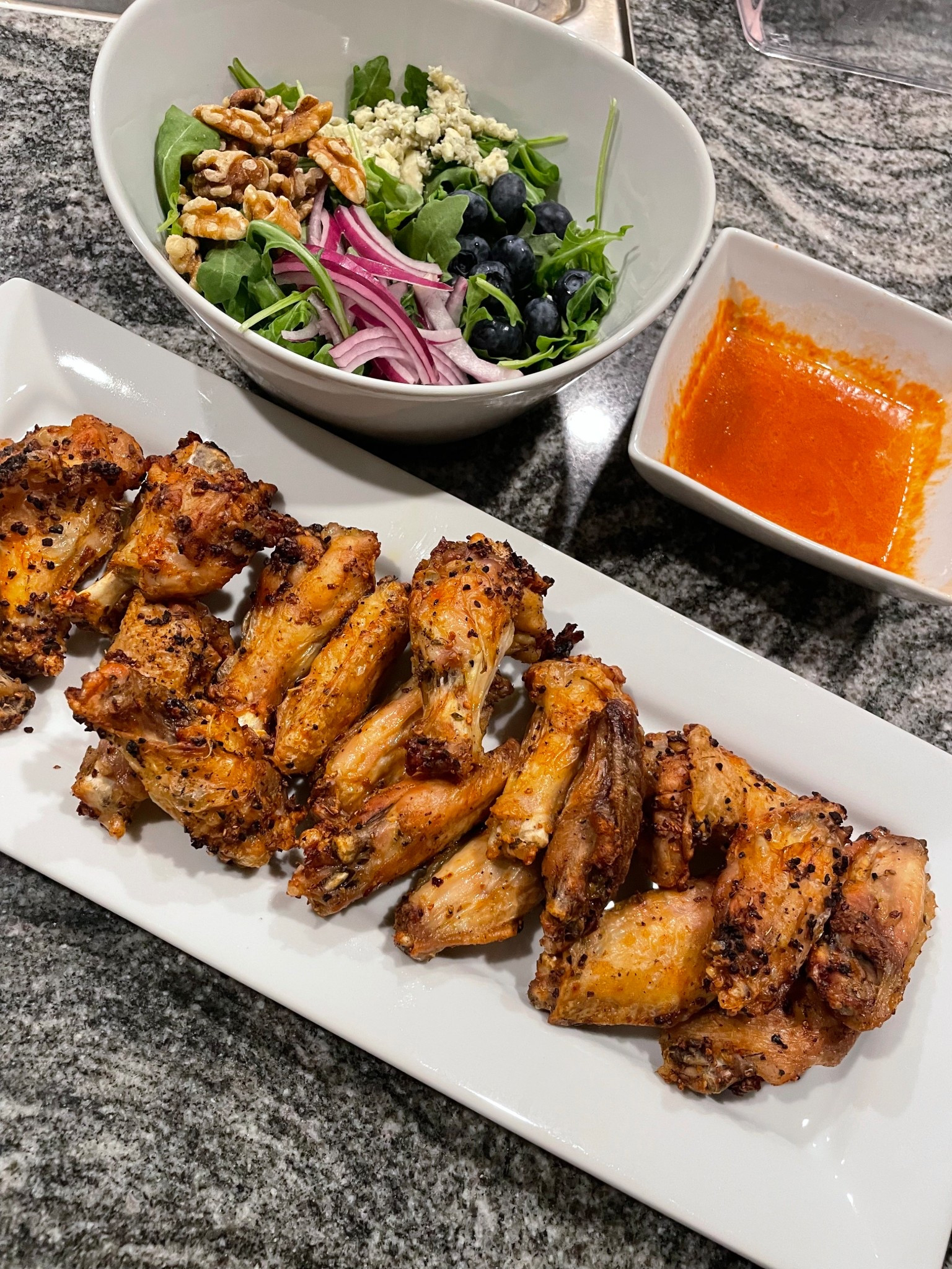 It’s ok to keep it simple! Air fry that man some wings, toss a salad and call it a day! 😂 Dinnerware and air fryer links in my shop  

#LTKFamily #LTKHome #LTKFindsUnder100