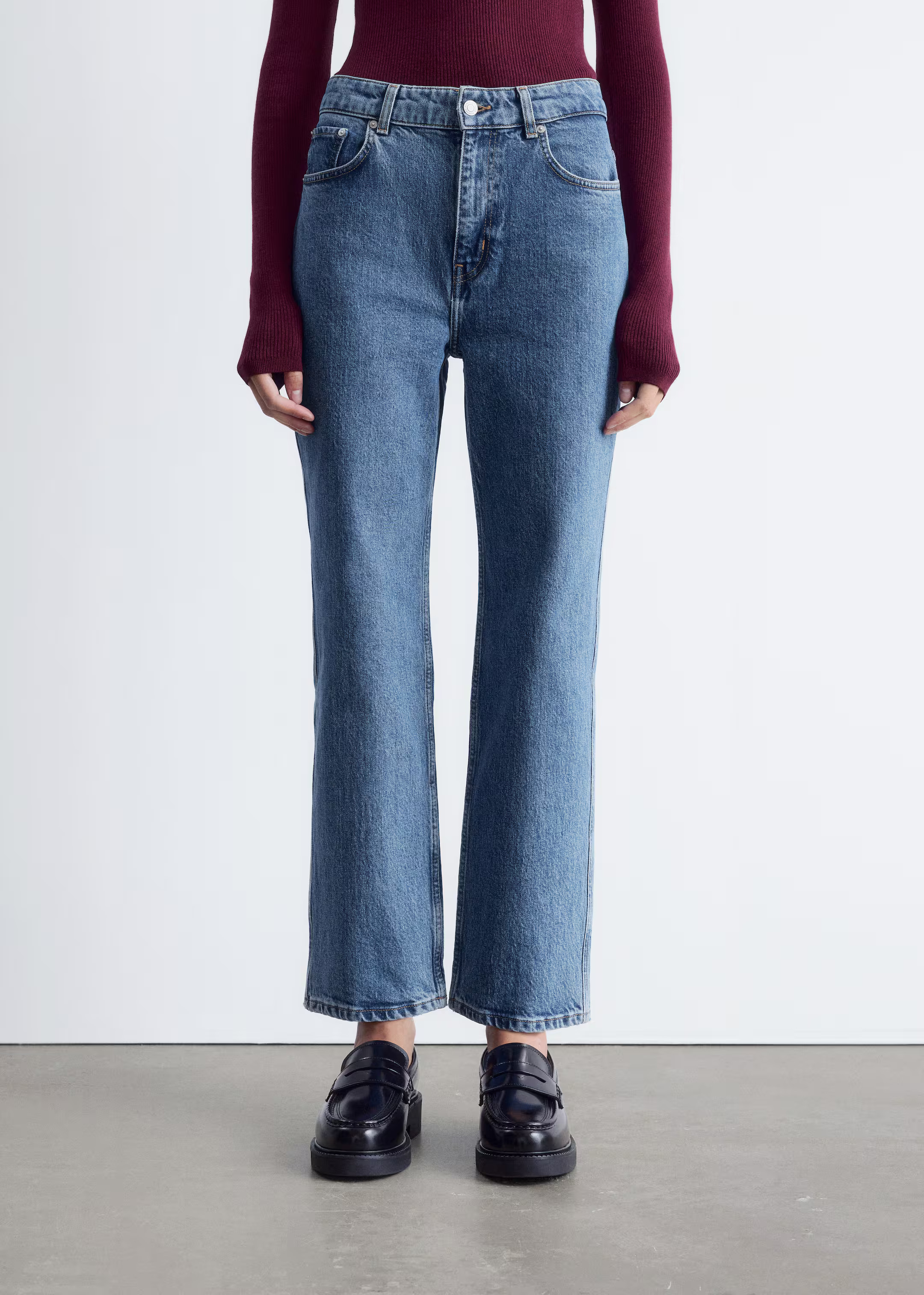 Cropped Slim-Leg Jeans | H&M (UK, MY, IN, SG, PH, TW, HK)