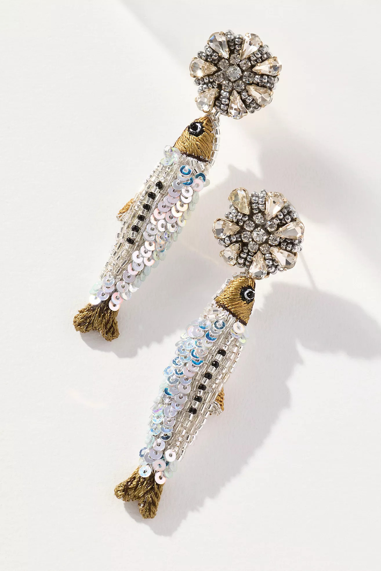 Mignonne Gavigan Maritza BeadedSequin Fish Earrings | Anthropologie (US)