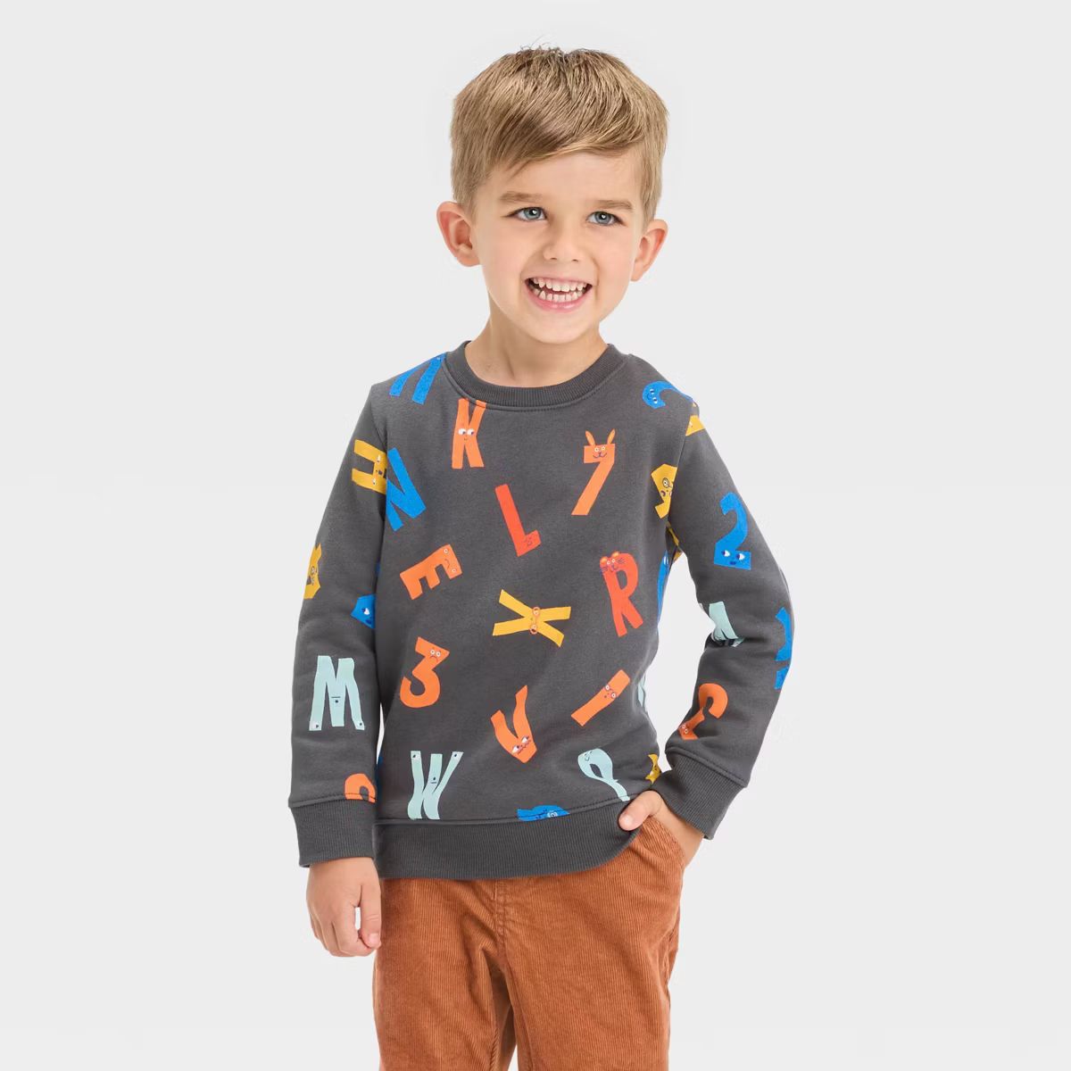 Toddler Boys' Fleece Crew Sweatshirt - Cat & Jack™ | Target