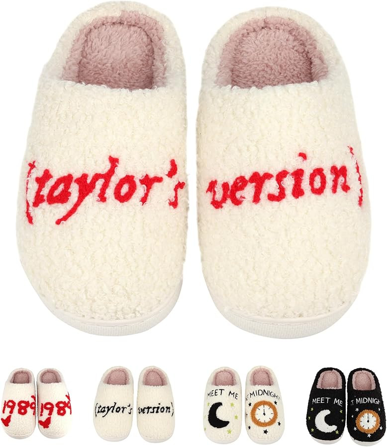 Trefidy Kids House Slippers for Girls Boys Comfy Plush Slippers Shoes for Home Indoor | Amazon (US)