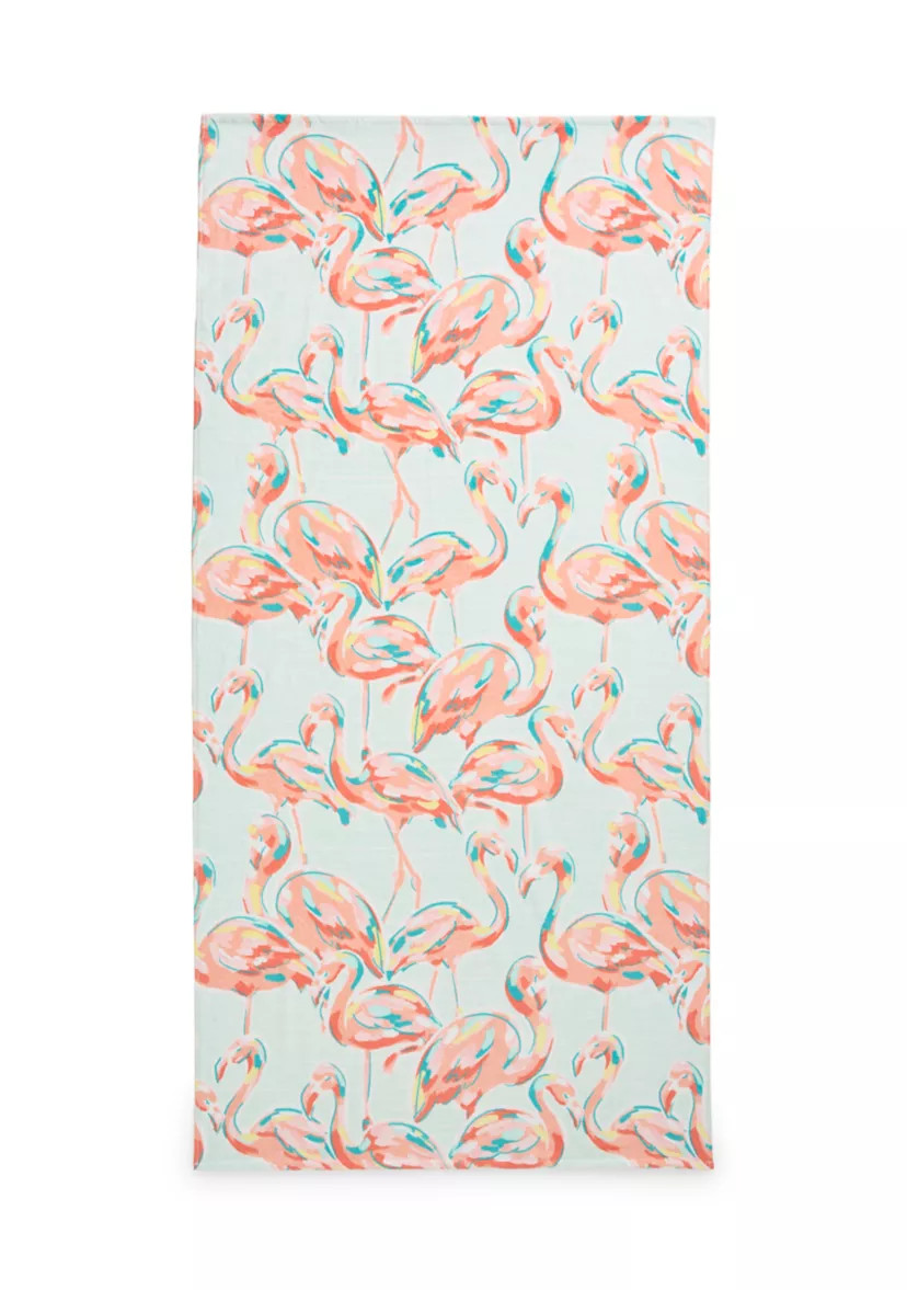 Flamingos Beach Towel | Belk