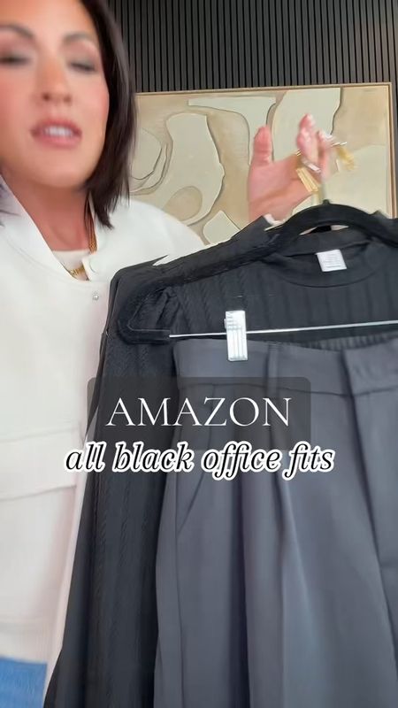 Back with more affordable office looks! 

These are perfect for the girl who works in a salon! 🖤

Everything will be 🔗🔗 in my storefront under Office/Teacher Fits! 

#workwearstyle #workwear 

#LTKstyletip #LTKover40 #LTKworkwear