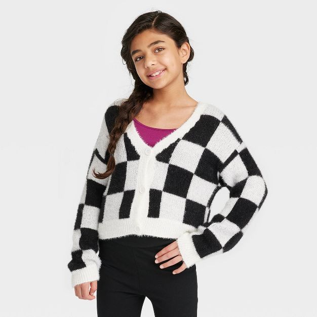 Girls' Fuzzy Cardigan - art class™ | Target