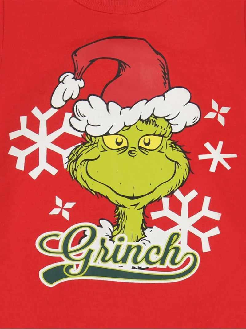 The Grinch Baby Unisex Red Coverall, Sizes 0/3M-24M | Walmart (US)