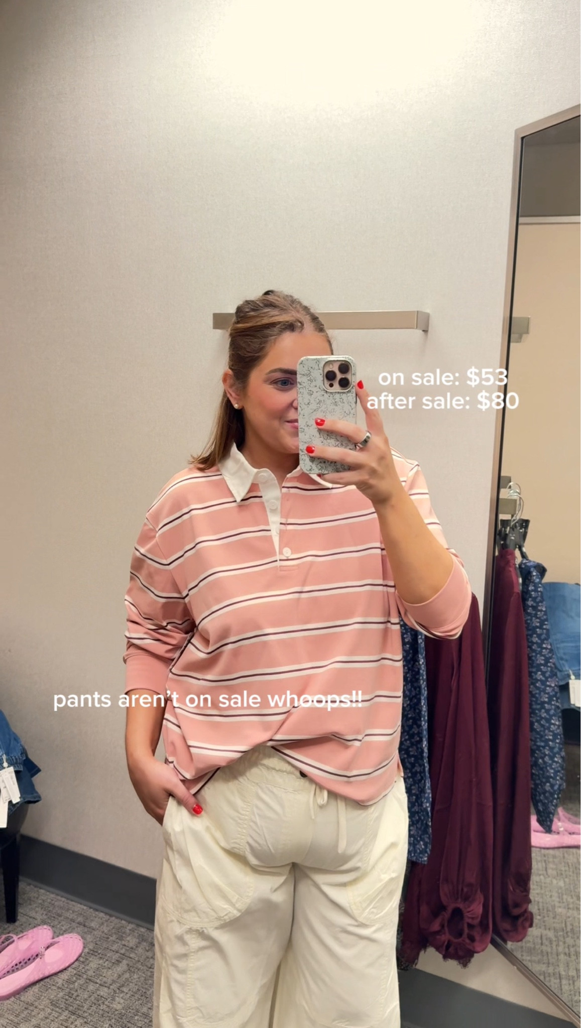 Nordstrom anniversary sale outfit wearing 1x in polo for oversized fit and large in pants

#LTKSaleAlert