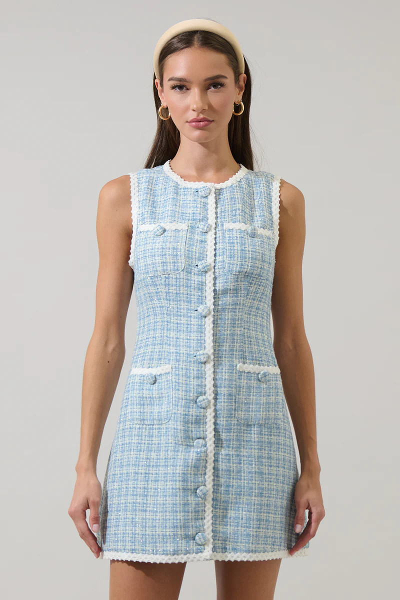 Elviane Tweed Mini Dress | Sugarlips