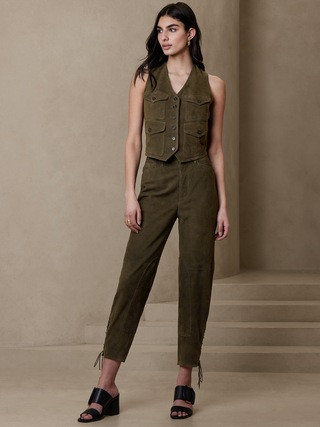 The Suede Riding Pant | Banana Republic (US)