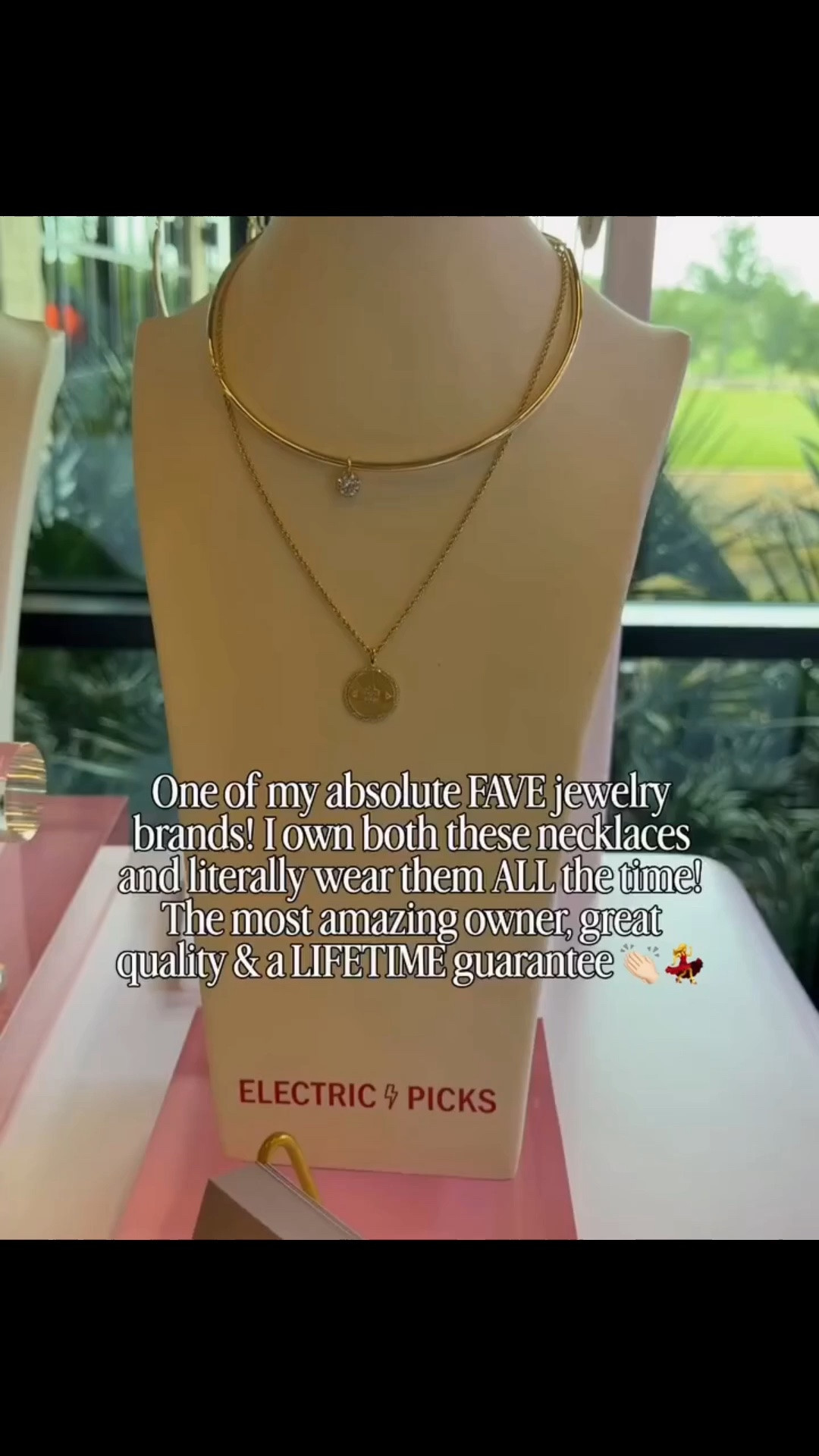 One of my FAVORITE jewelry brands 😍✨ I literally wear these necklaces ALL the time! The quality is SO good + I love that they have a lifetime guarantee 🙌🏻💗

#ElectricPicks #JewelryFinds #EverydayJewelry #GoldJewelry #LayeredNecklaces #JewelryLover #AffordableJewelry #JewelryStack #LTKCreator #LTKStyle #LTKFinds