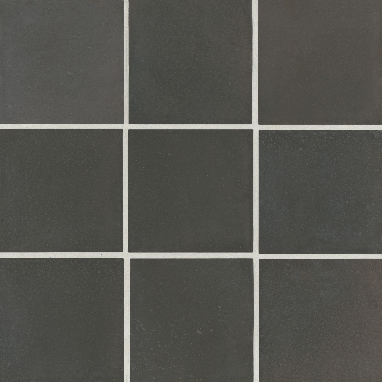 Celine 4" x 4" Matte Porcelain Floor & Wall Tile in Black | Bedrosians Tile & Stone