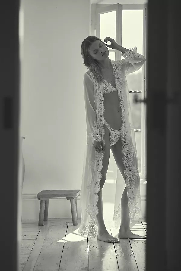 Helena Lace Robe | Anthropologie (US)