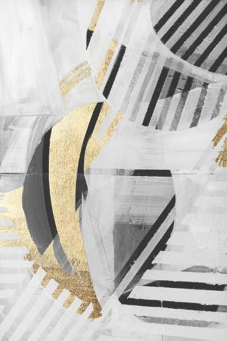 Art Print: Black White Gold II, 18x12in. | Allposters.com