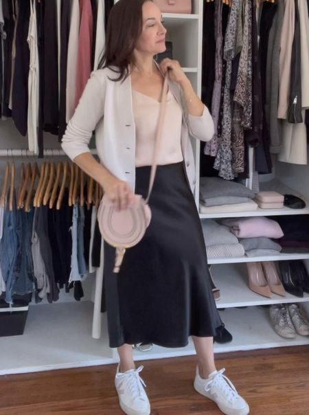 You can get a $300 gift card to bloomies when you buy my most used everyday Chloe crossbody bag. I’ve had this bag for years! It comes in lots of colors. My silk skirt is under $60 and comes in lots of colors. Runs TTS. 

#LTKVideo #LTKsalealert #LTKitbag