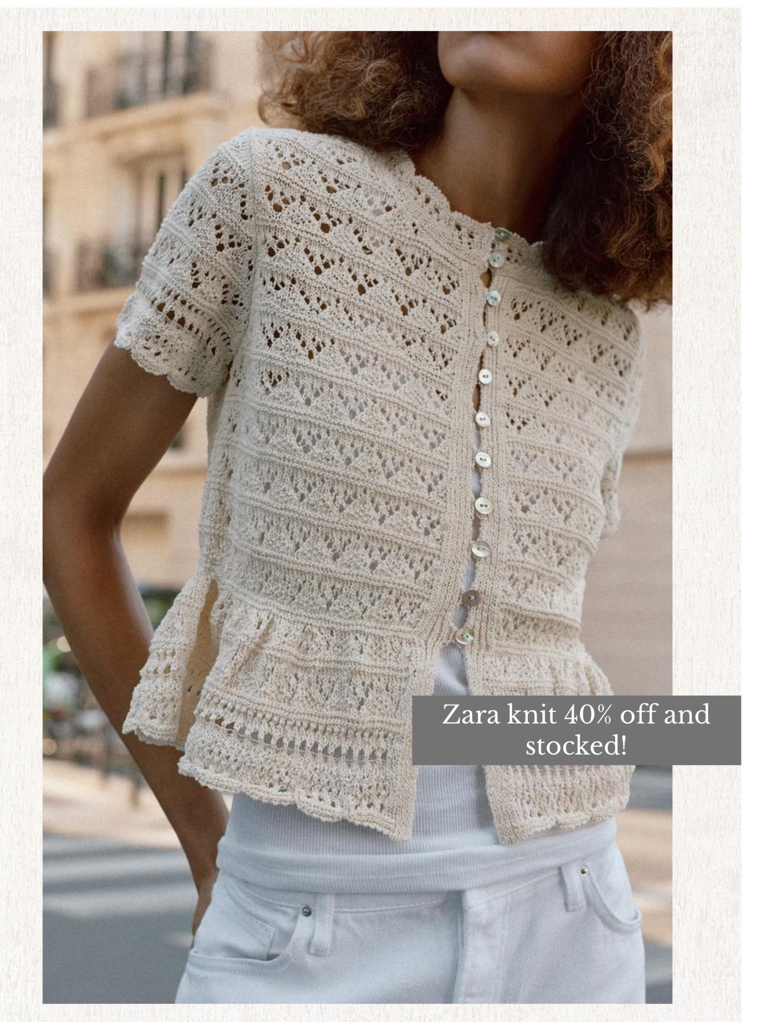Zara knit 30% off⭐️

#LTKootd #LTKOver40