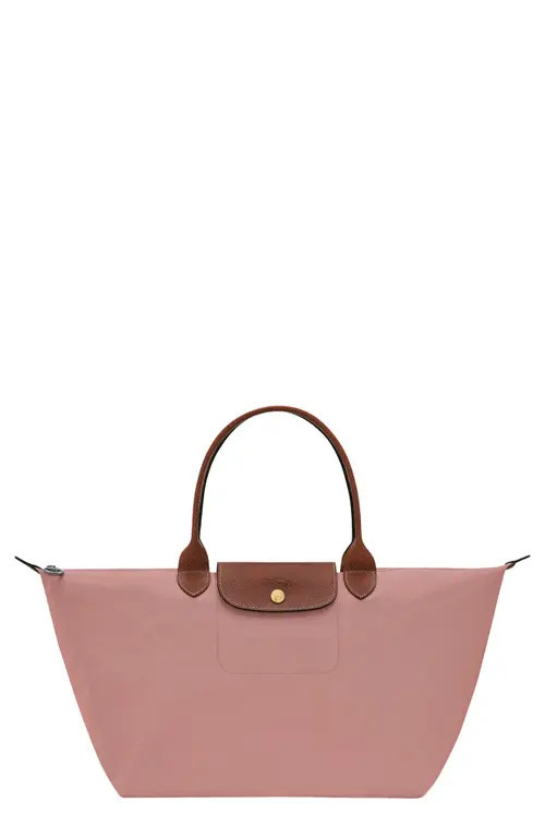 Longchamp Le Pliage Original Nylon Top Handle Bag in Pink Tea at Nordstrom | Nordstrom
