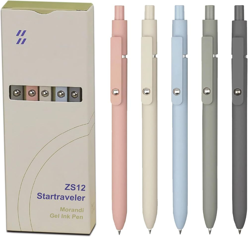 Gel Pens - 0.5mm Quick Dry Black Ink Pens (5 PCS) - Fine Point Smooth Writing Pens for Journaling... | Amazon (US)