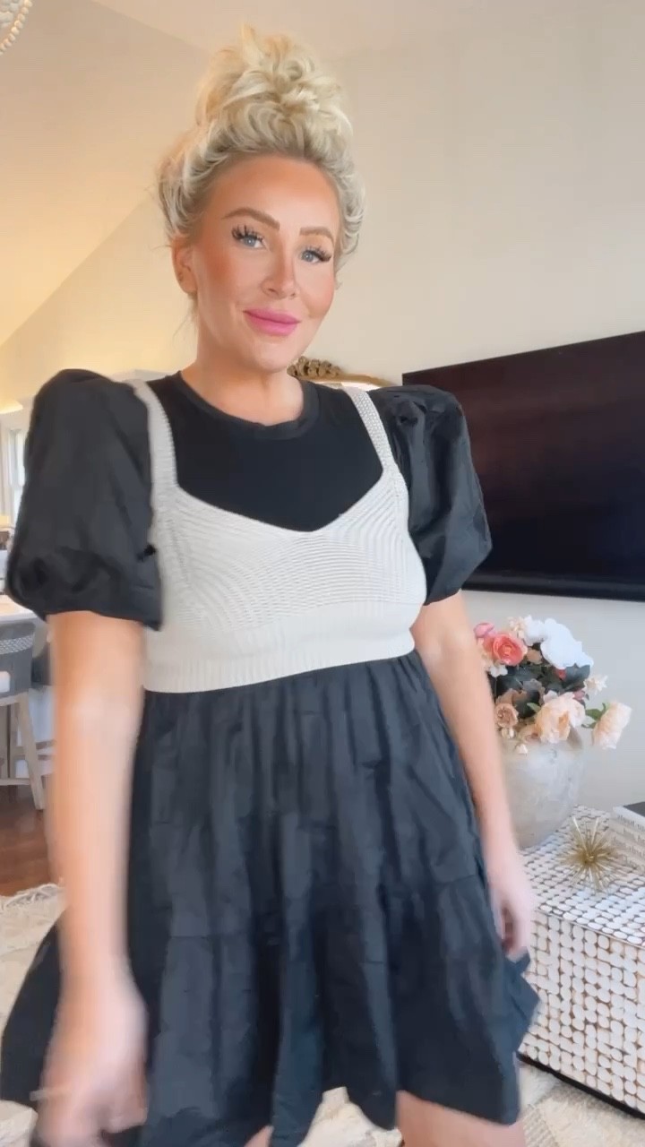 The cutest little dress from @saks … currently on sale and so versatile! (Wearing a medium) 