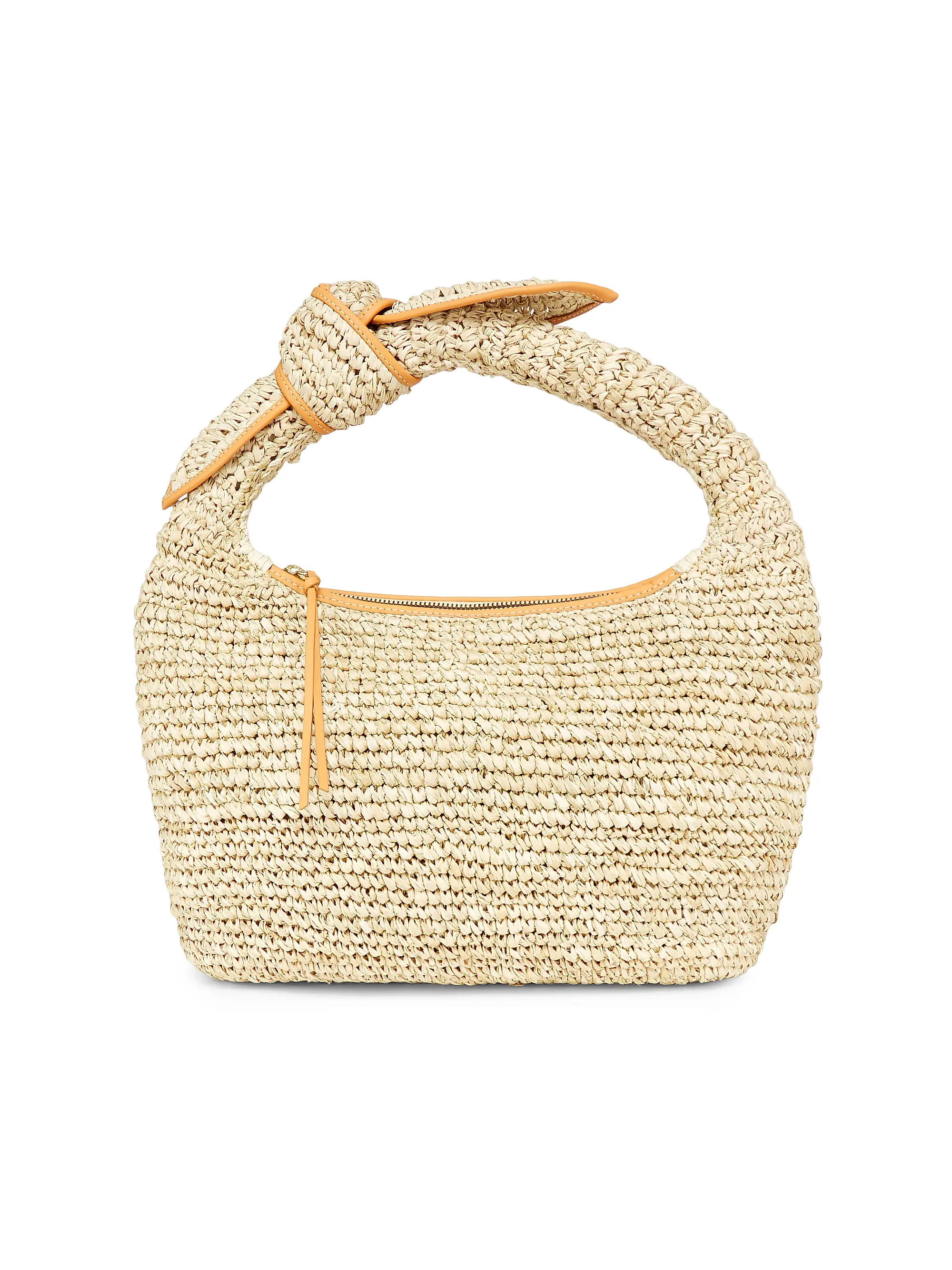 The Josie Raffia Top Handle Bag | Saks Fifth Avenue